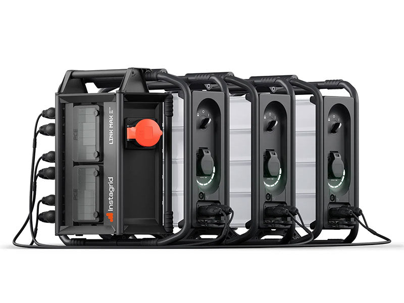 Instagrid LINK MAX 400V 3-fase accu-omvormer krachtstroom Silentgrid front pakket